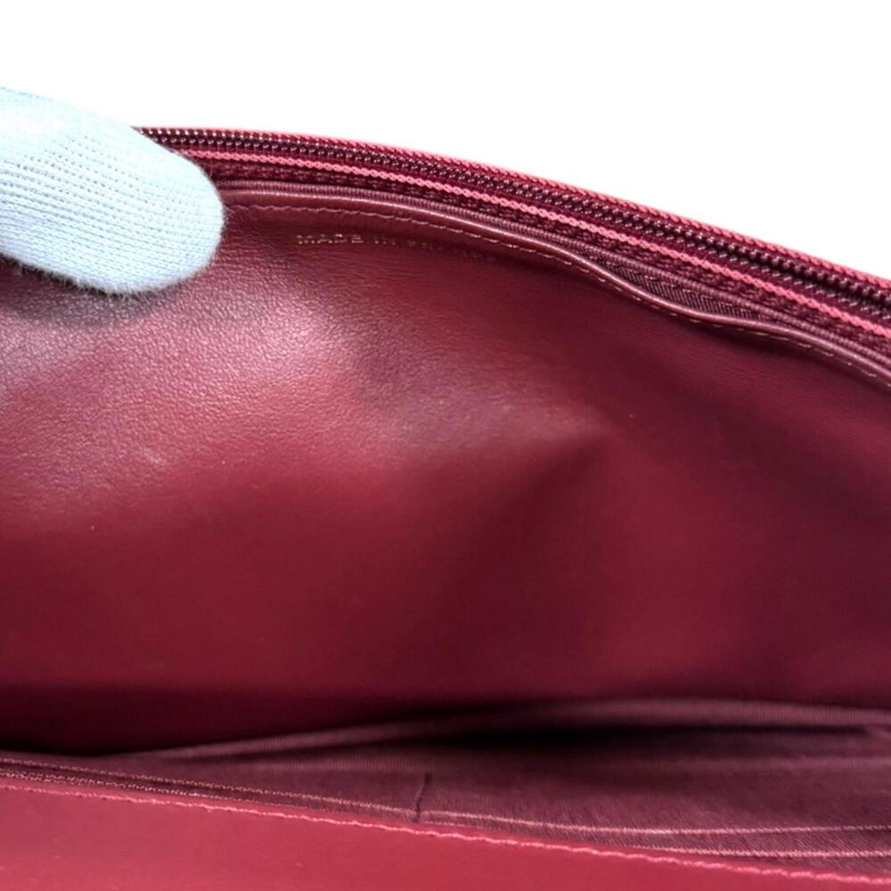 CHANEL Authentic Red Caviar Leather Wallet - Picture 11 of 13